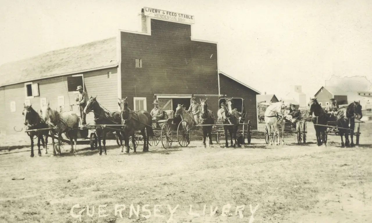 Guernsey Livery and Feed Stable, about 1910